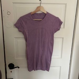 Lilac Lululemon swiftly tech short sleeve